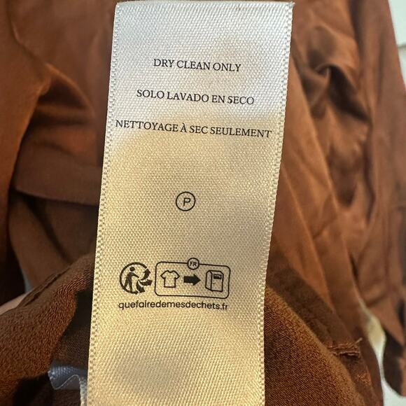 Rails Wynna Top Cedar Brown/Orange Silky Blouse SZ SMALL MSRP $234 EUC - Picture 11 of 16